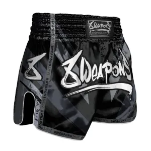 8 Weapons Muay Thai Shorts Shift Black-Matt 8 Weapons Muay Thai Shorts Shift Black-Matt