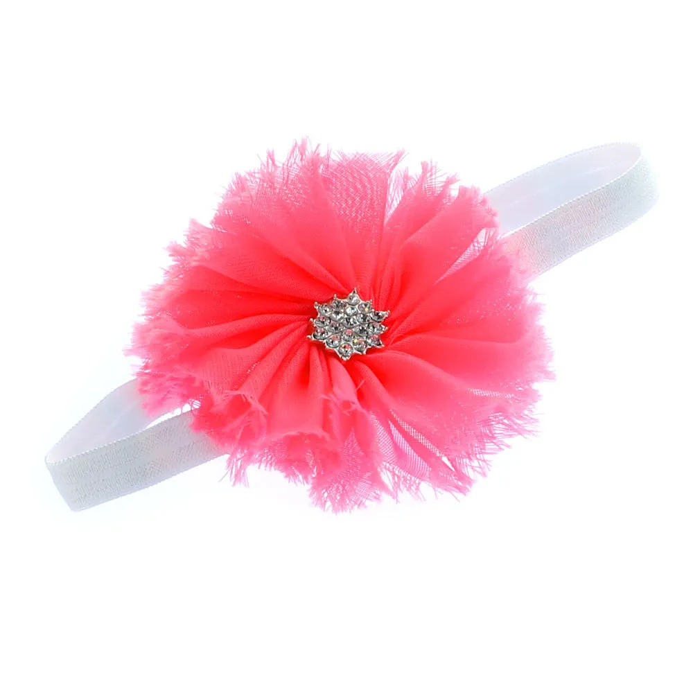Baby Frayed Ballerina Flower Headband