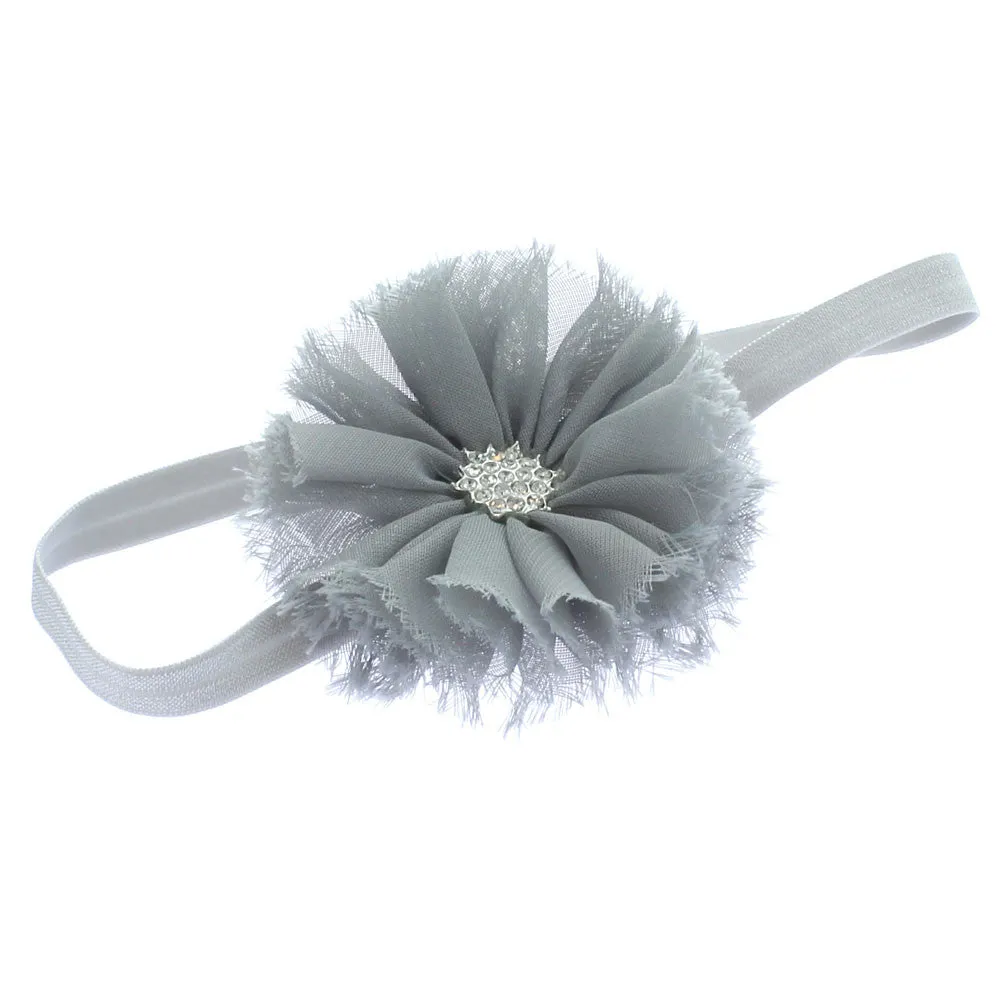 Baby Frayed Ballerina Flower Headband