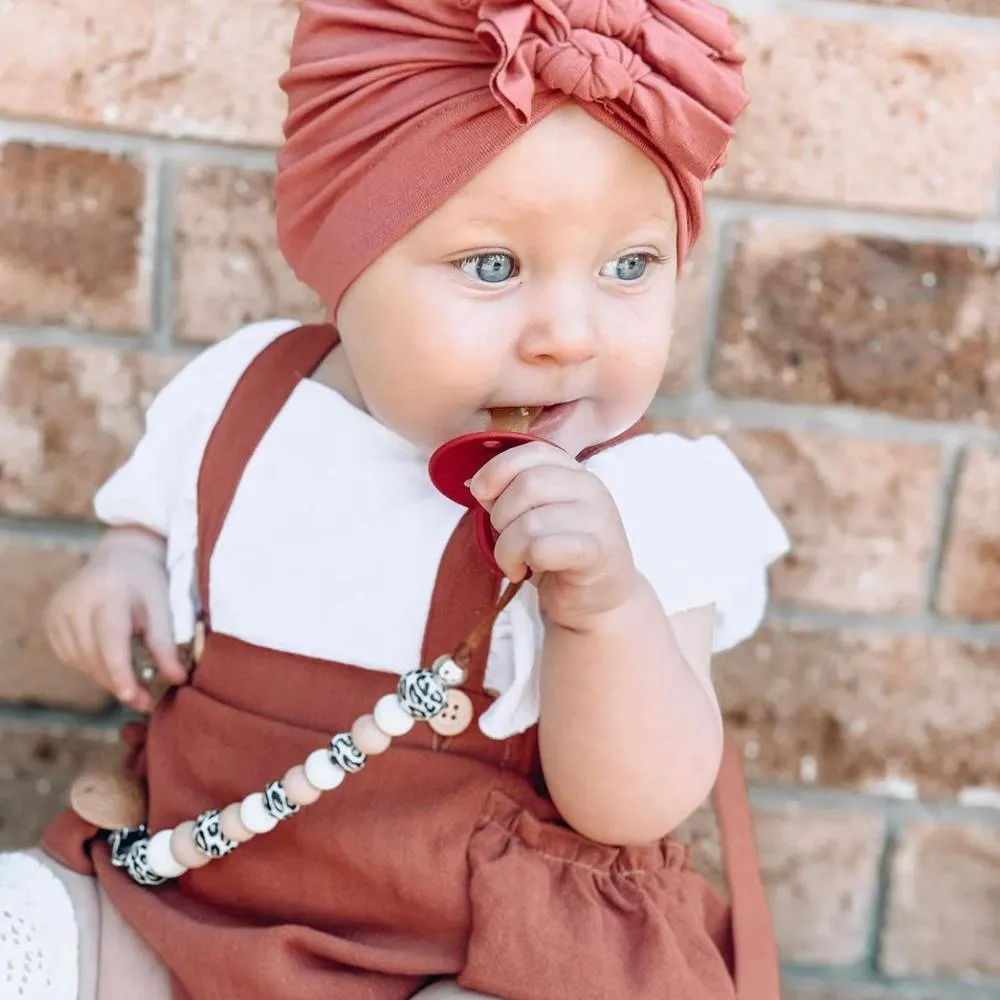 Baby Triple Knot Turban — Blush