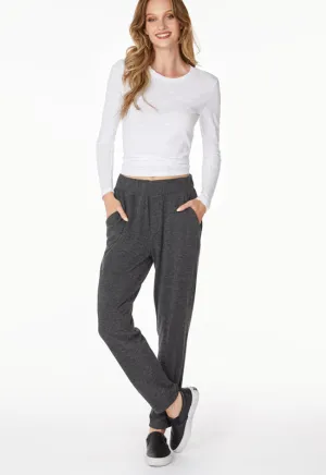 Bobi - Cozy Knit Trouser Pant Black Bobi - Cozy Knit Trouser Pant Black