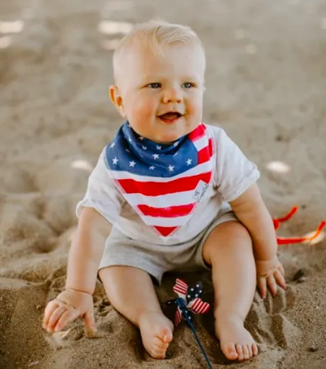 Copper Pearl - Two-Pack of Bibs - Patriot