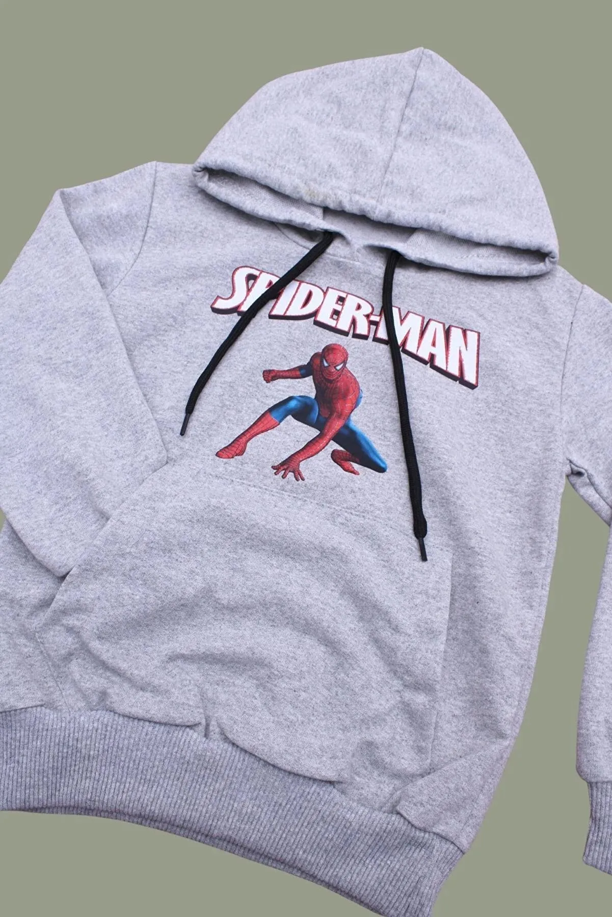 Fyk Kids Boy's Grey Spiderman Printed Tracksuit