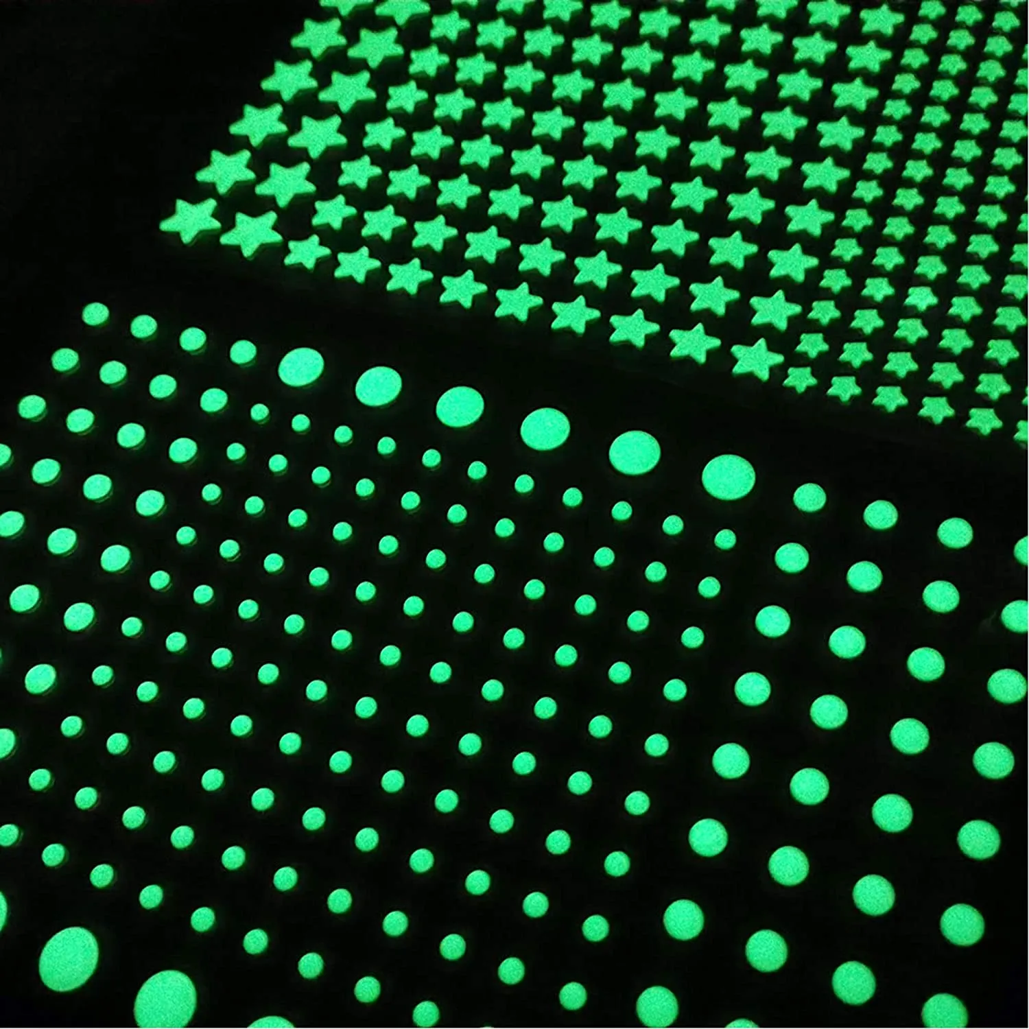 Green Glow Stars
