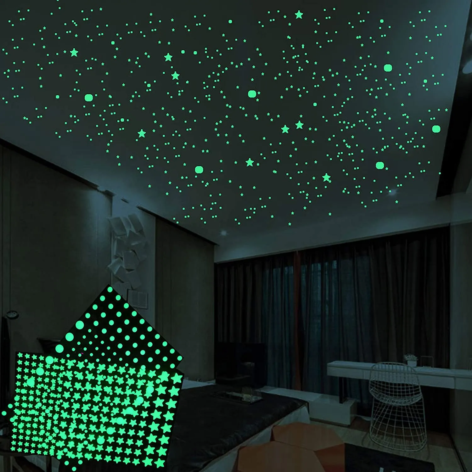 Green Glow Stars
