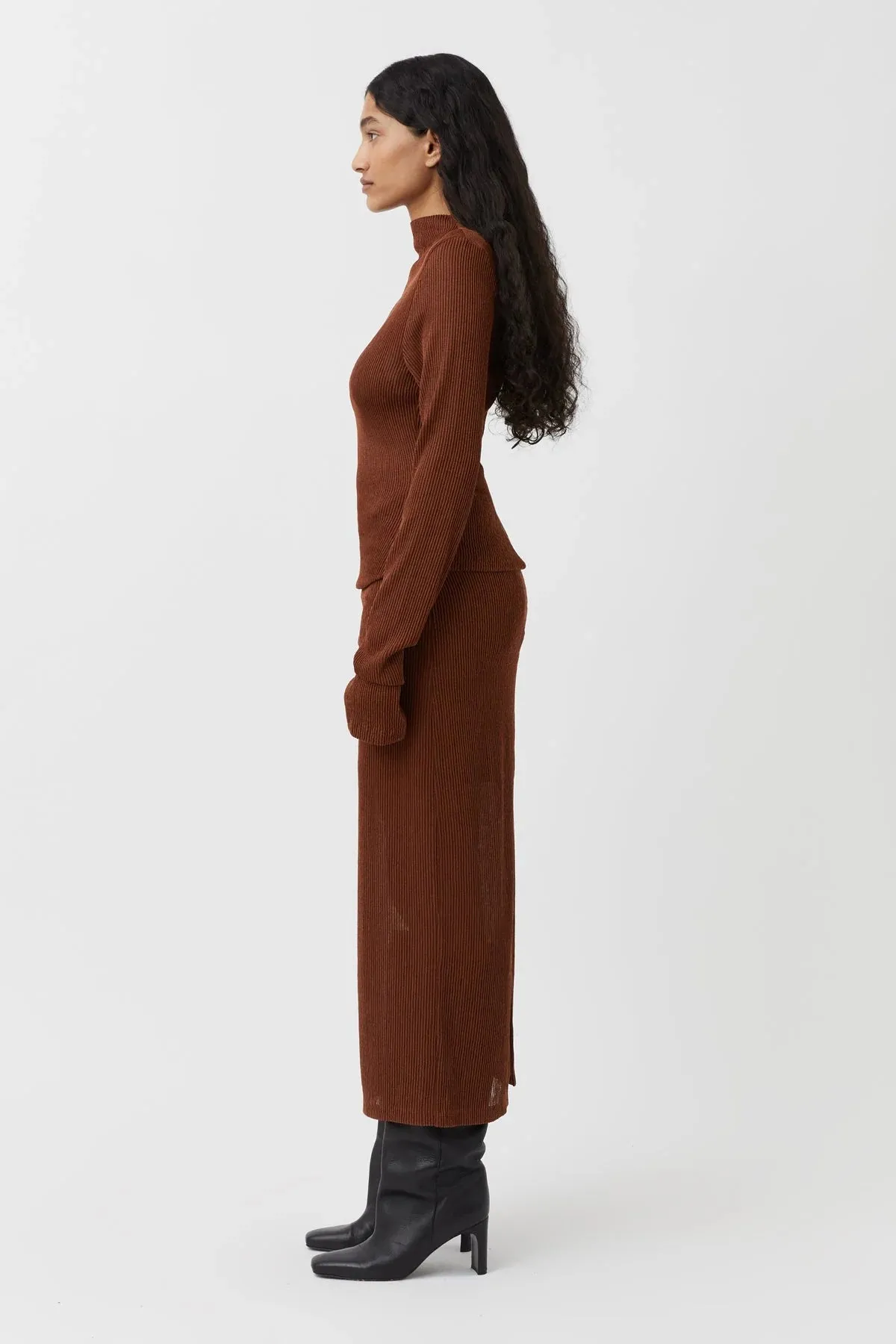 Haywood Long Sleeve Top Cocoa