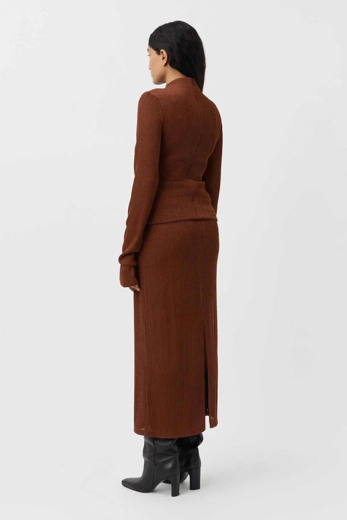 Haywood Long Sleeve Top Cocoa