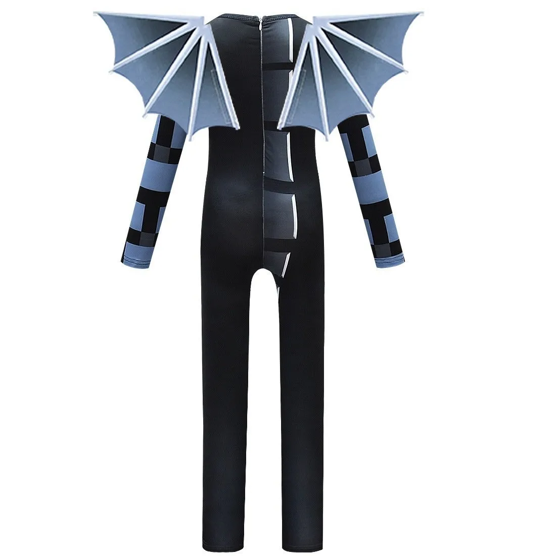 Kids Minecraft Ender Dragon Cosplay Costume Halloween jumpsuits onesies with Wings