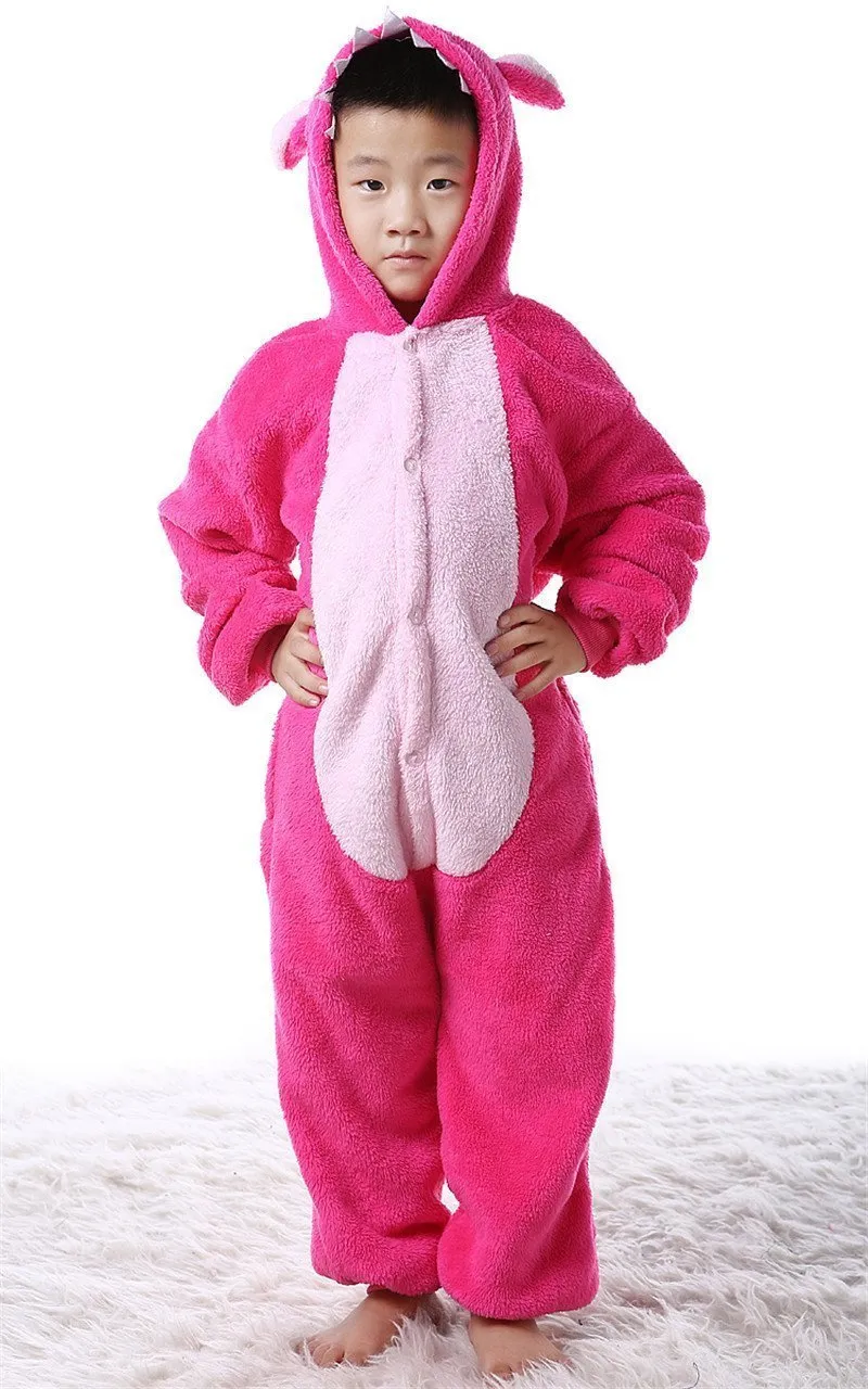 Kids Onesies Hoodie Stitch Animal Pajamas Kigurumi Costume