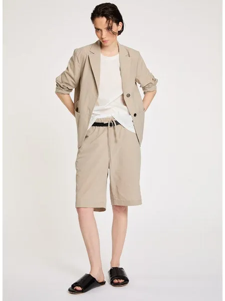 Lis Lareida Athleisure Shorts in Light Taupe