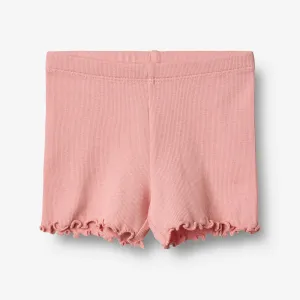 Rib Shorts Sine - rose