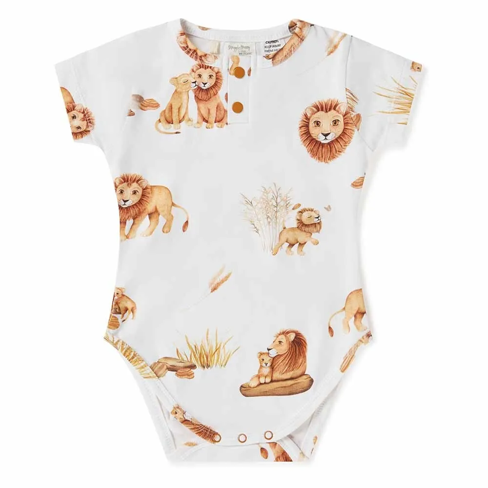 Short Sleeve Bodysuit - Lion