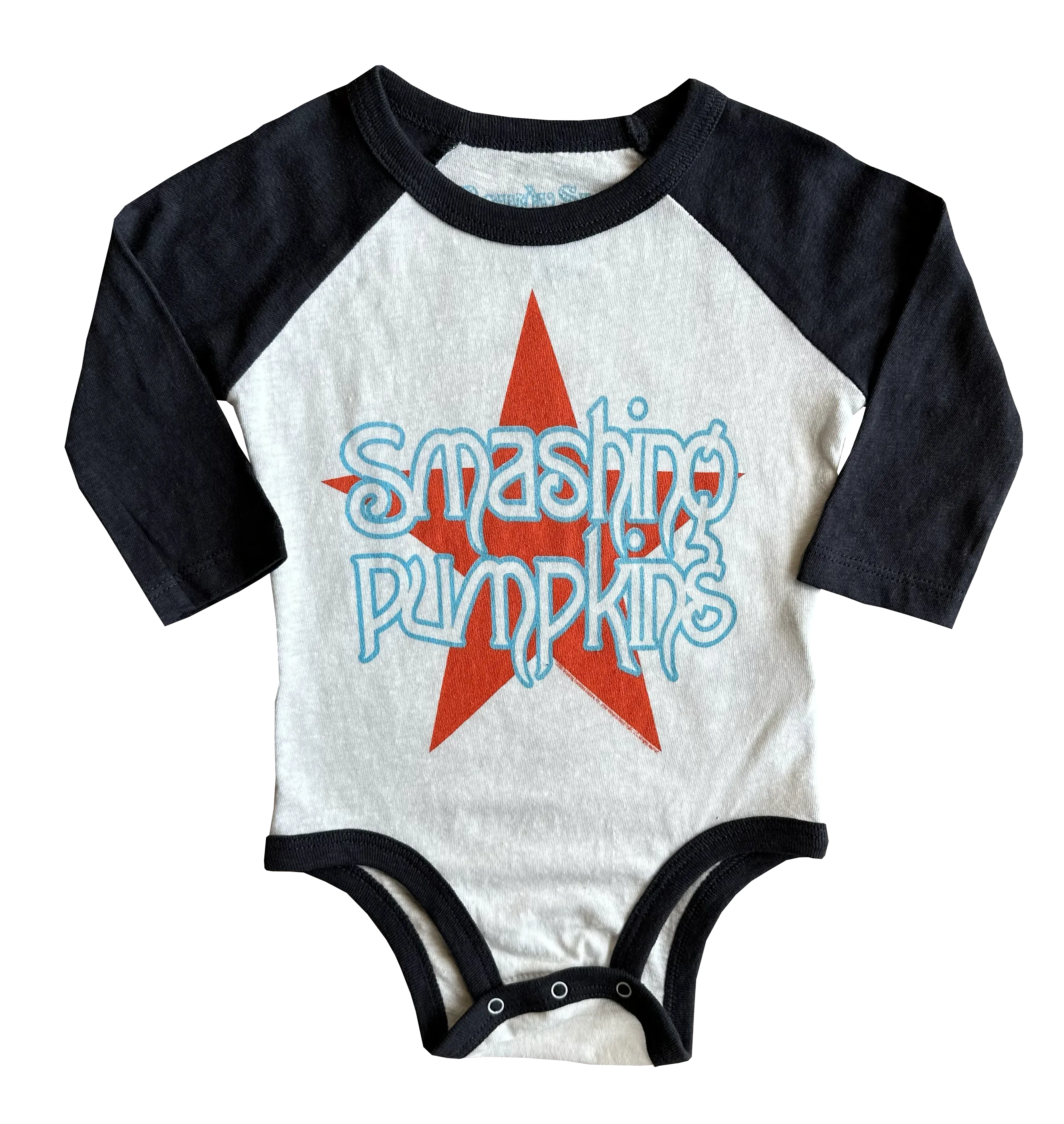 Smashing Pumpkins Star Recycled Raglan Onesie