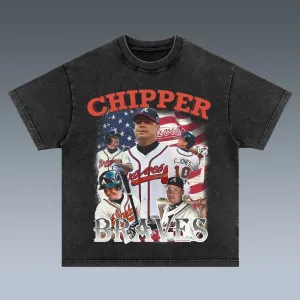 VINTAGE TEE |  CHIPPER JONES& ATLANTA BRAVES