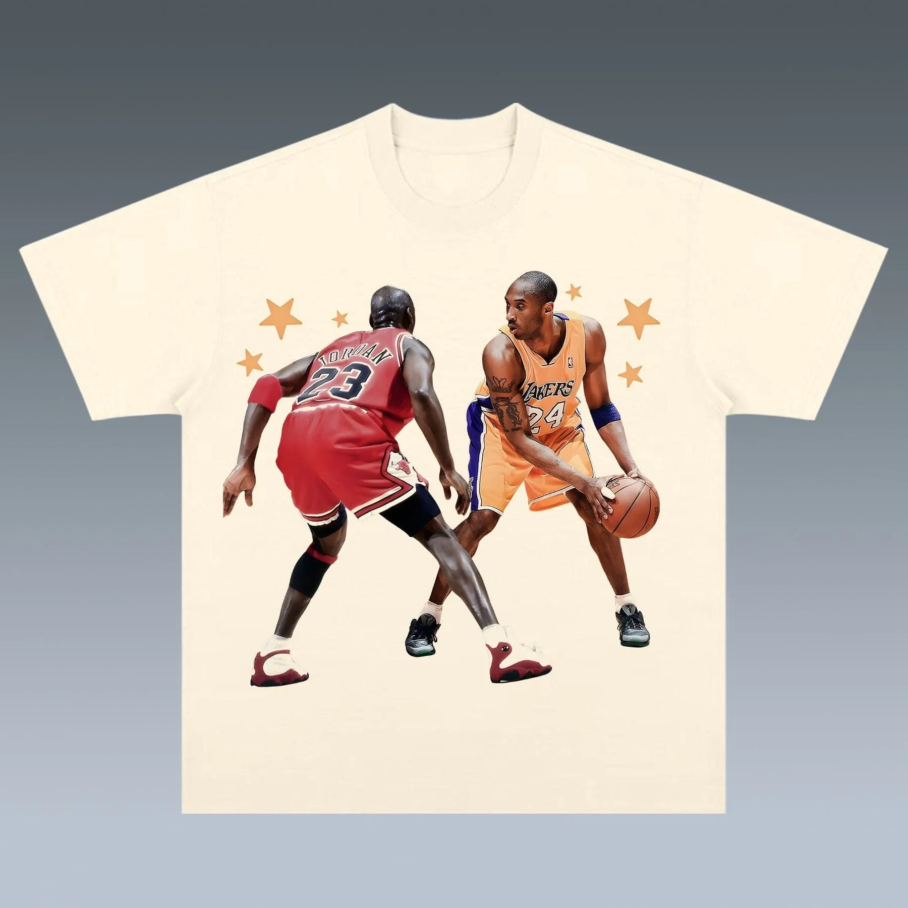 VINTAGE TEE |  KOBE VS JORDAN- 24VS23
