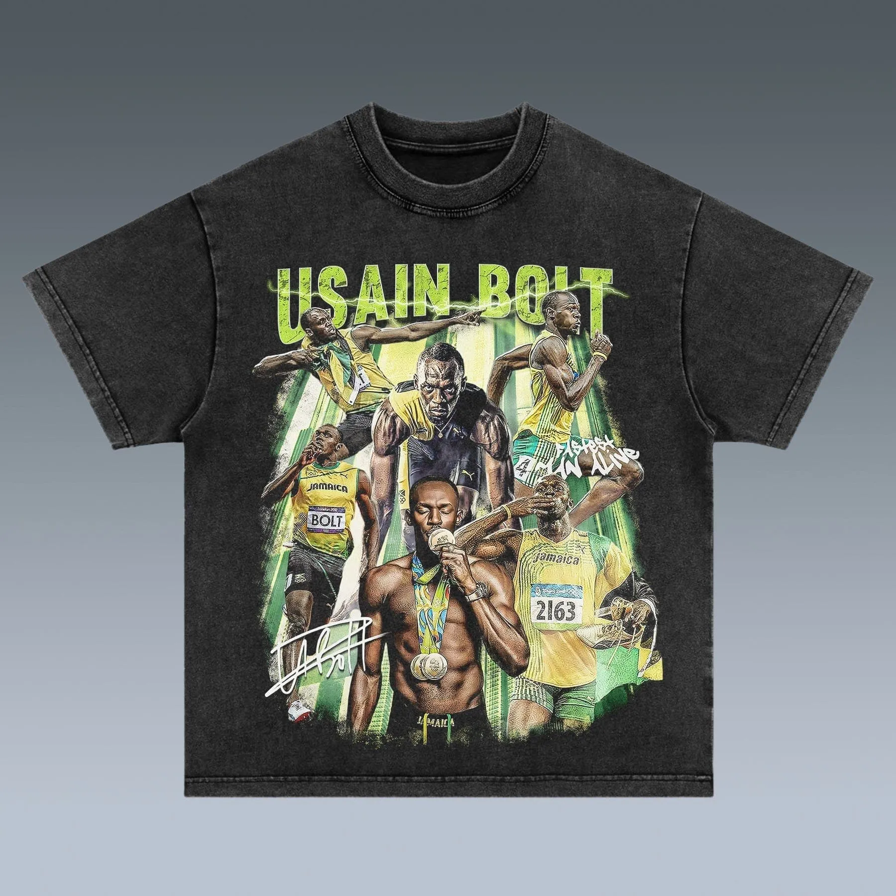 VINTAGE TEE |  USAIN ST LEO BOLT