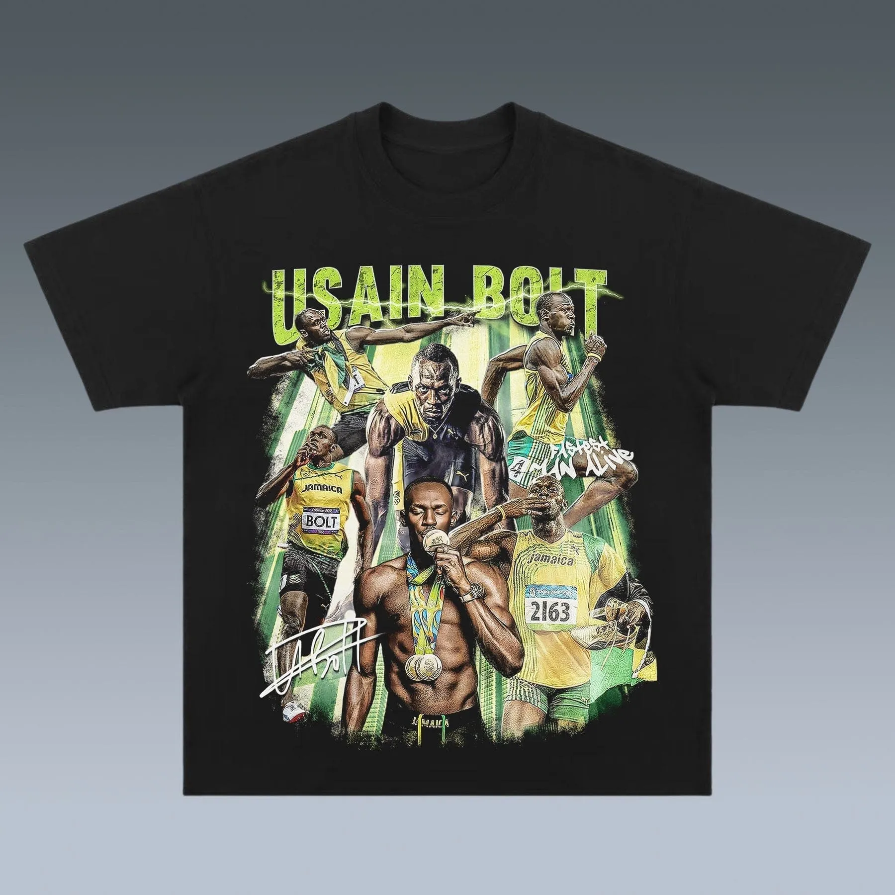 VINTAGE TEE |  USAIN ST LEO BOLT